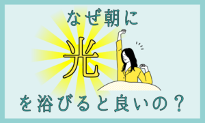 なぜ朝に光を浴びると良いの？