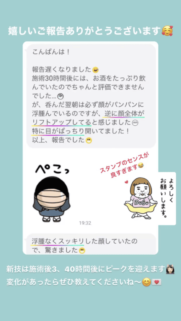 小顔･フェイスライン むくみ 目の開き